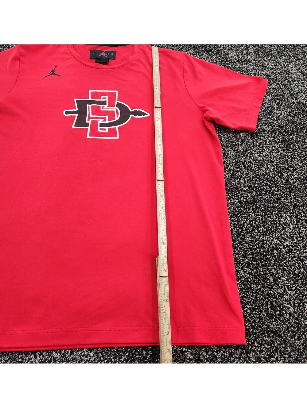 San Diego State Aztecs NCAA Jordan Red Poly Jersey T-Shirt Men's LARGE Pre-owned